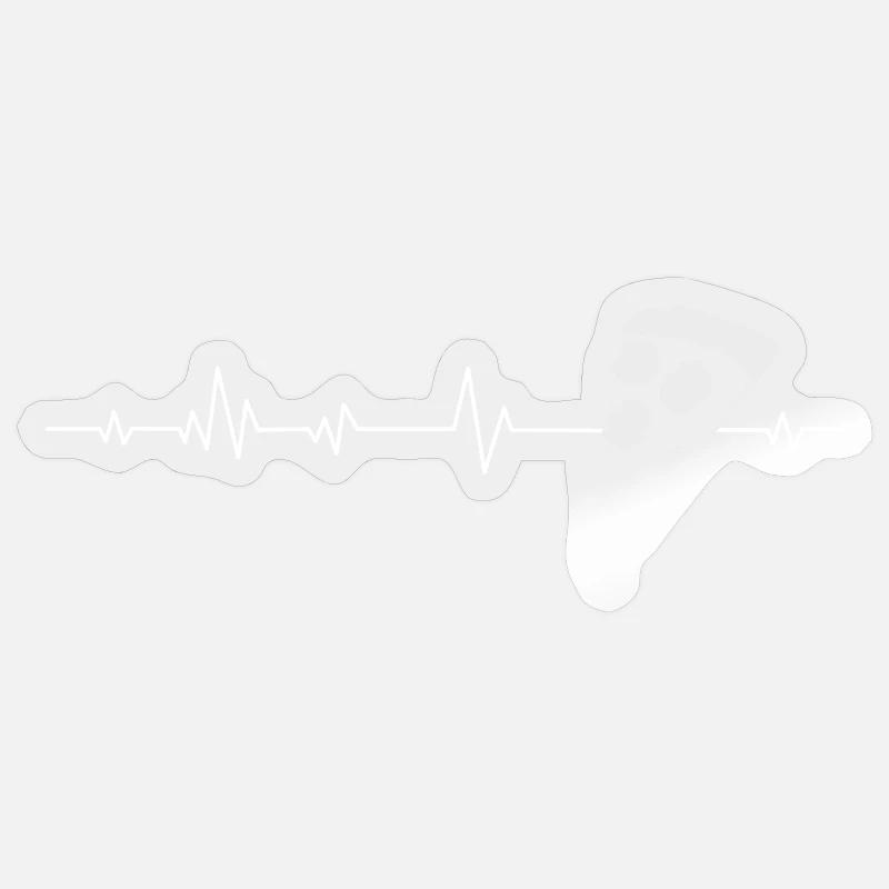 pizza - Sticker size S (10 x 10 cm) - transparent glossy