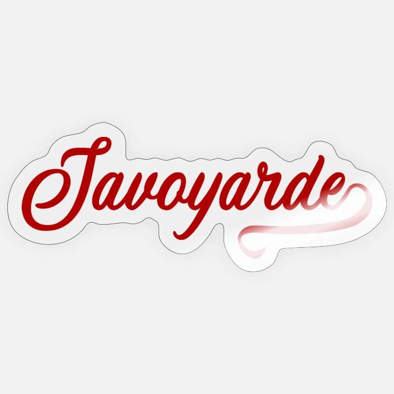Savoyarde - Sticker taille S (10 x 10 cm) - brillant transparent
