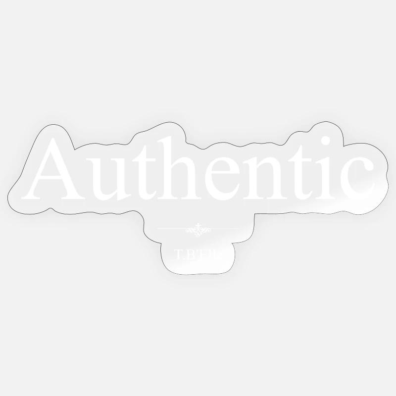 Echt - Sticker Größe S (10 x 10 cm) - Transparent glänzend