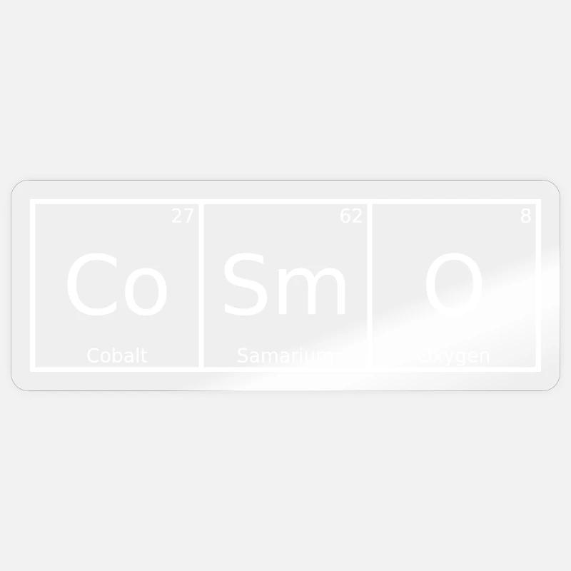 Cosmo Name First Name Chemistry Periodic Table Elements Sticker size S (10 x 10 cm)