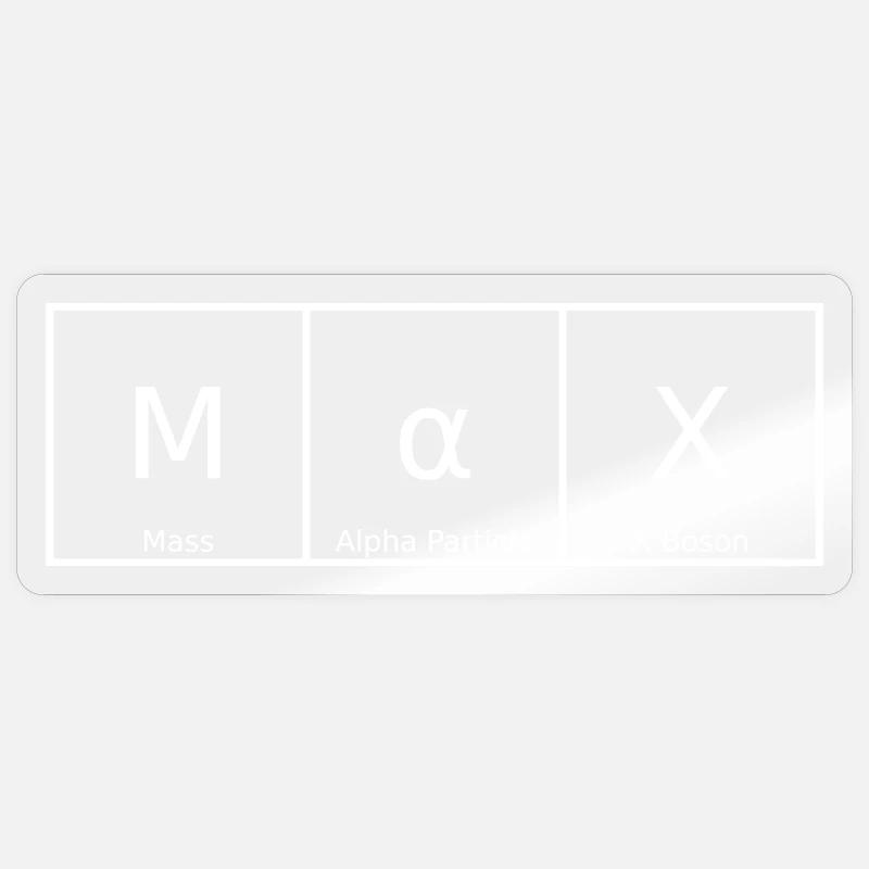 Max Nom Prénom Chimie Tableau périodique Éléments Sticker taille S (10 x 10 cm)