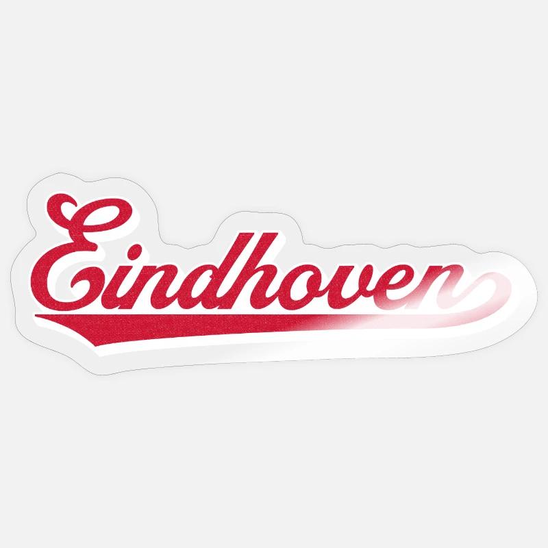 Eindhoven Script City Logo - Sticker size S (10 x 10 cm) - transparent glossy