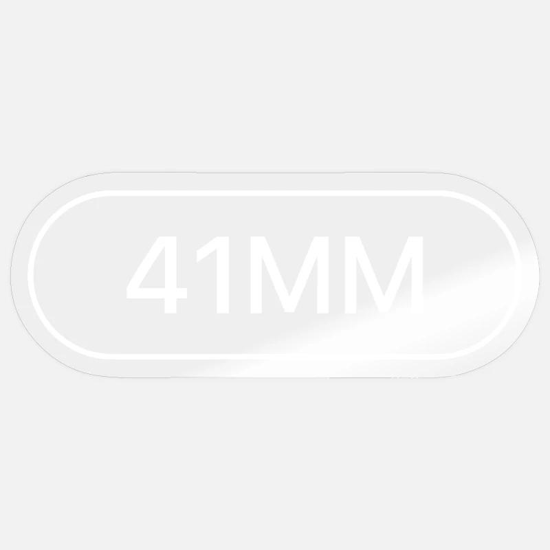 41MM - Sticker taille S (10 x 10 cm) - brillant transparent