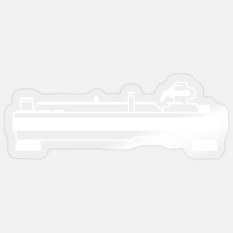 Turntable True Graphic Print - Sticker size S (10 x 10 cm) - transparent glossy