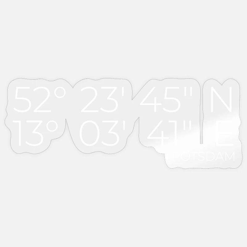 Coordinates Potsdam Sticker size S (10 x 10 cm)
