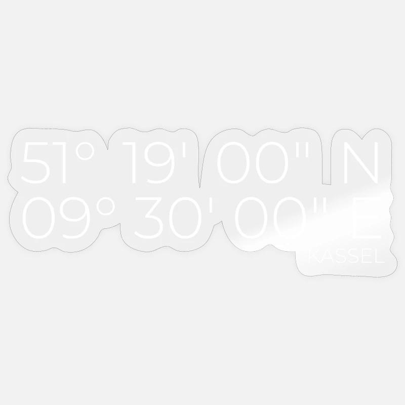 coordinates Kassel Sticker size S (10 x 10 cm)