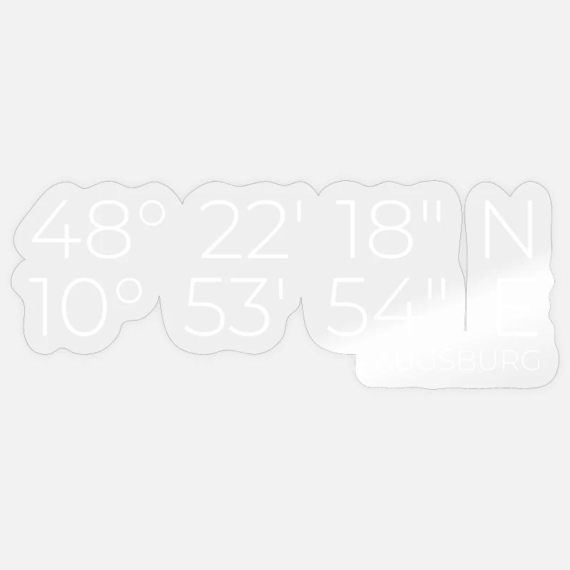 Coordinates Augsburg Sticker size S (10 x 10 cm)