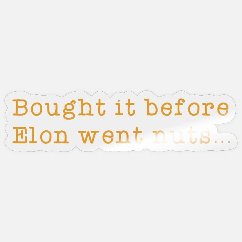Bought it before Elon went nuts. Sticker size S (10 x 10 cm)