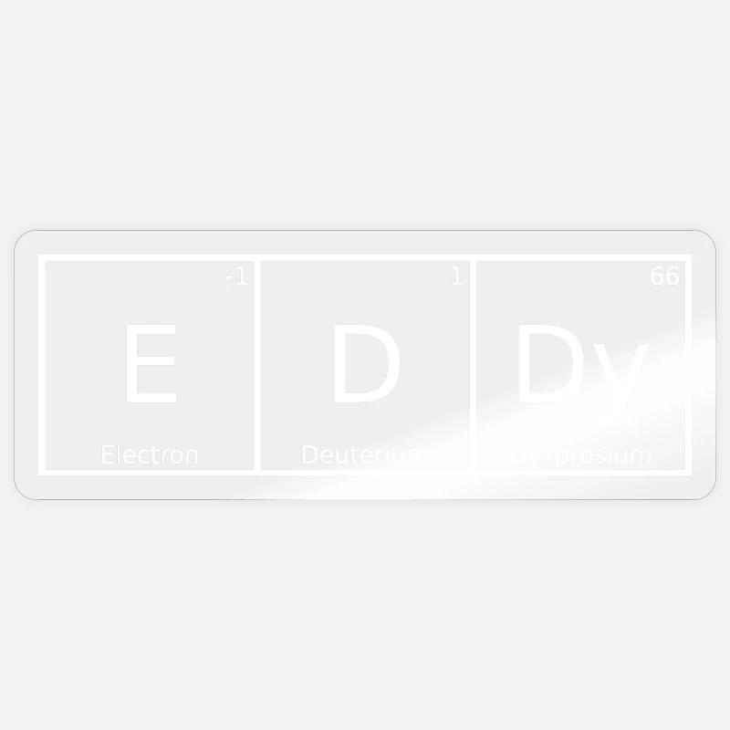 Eddy Name First Name Chemistry Periodic Table Elements Sticker size S (10 x 10 cm)