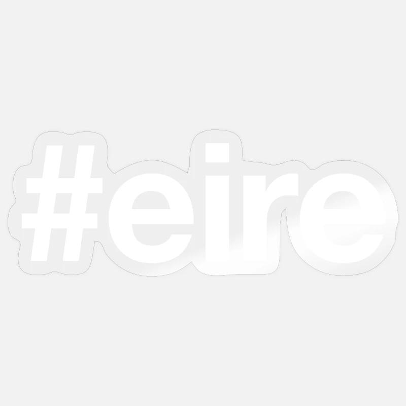EIRE Hashtag Irlande Sticker taille S (10 x 10 cm)