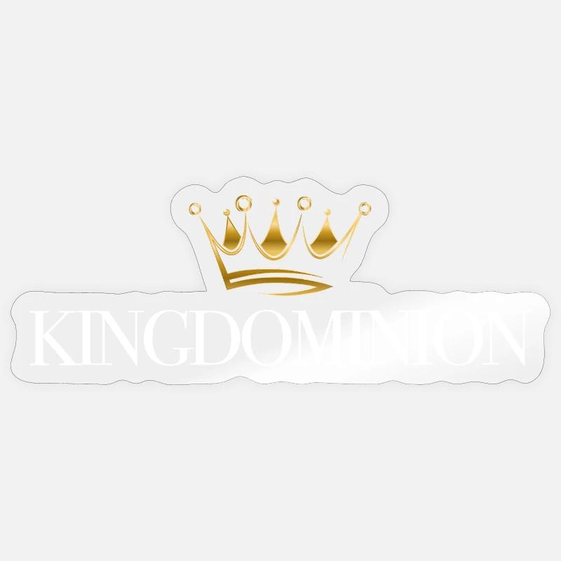 royaume - Sticker taille S (10 x 10 cm) - brillant transparent