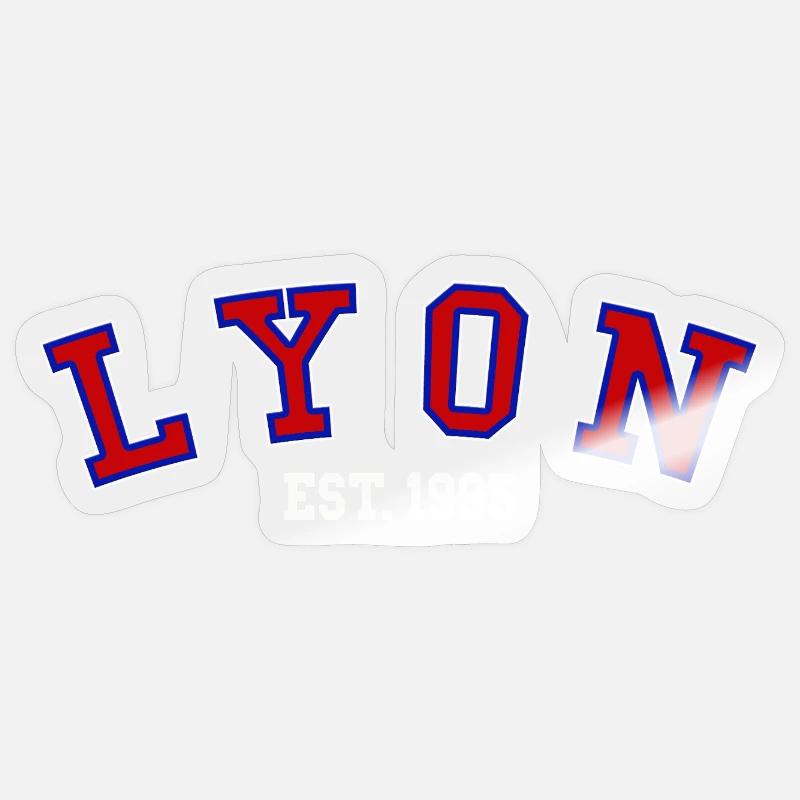Lyon Est. 1995 - Sticker taille S (10 x 10 cm) - brillant transparent