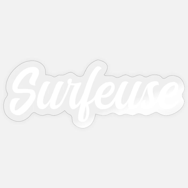 Surfeuse Sticker taille S (10 x 10 cm)