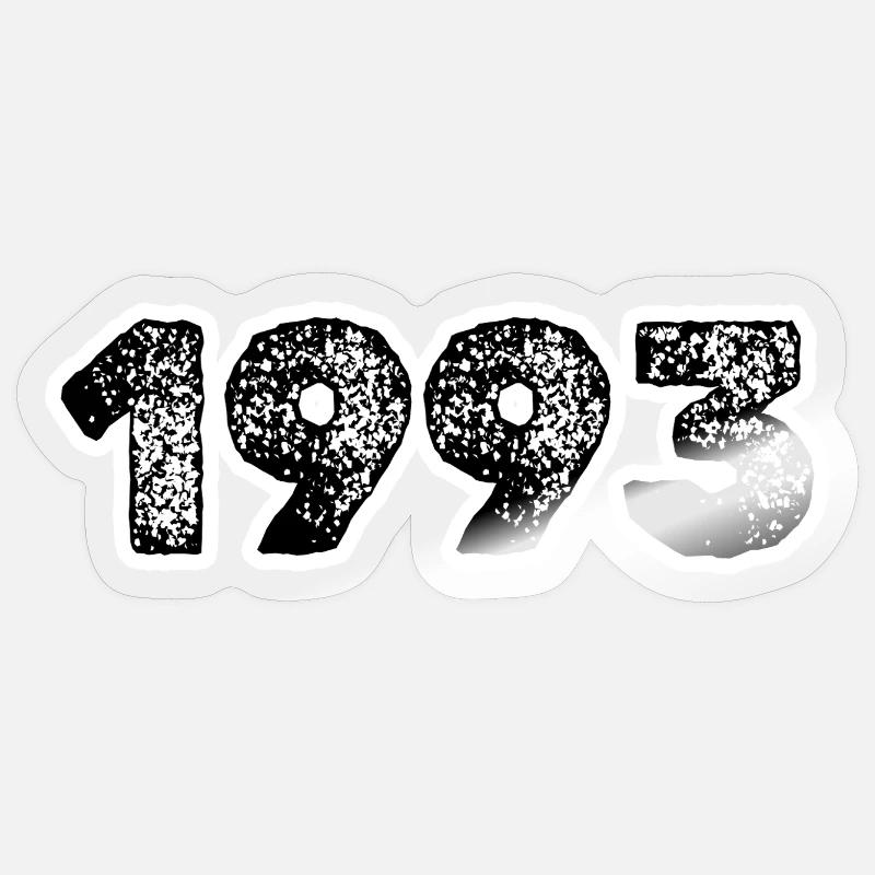 1993 - Sticker size S (10 x 10 cm) - transparent glossy