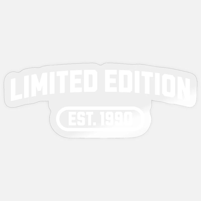 Édition limitée anniversaire 1990 - Sticker taille S (10 x 10 cm) - brillant transparent