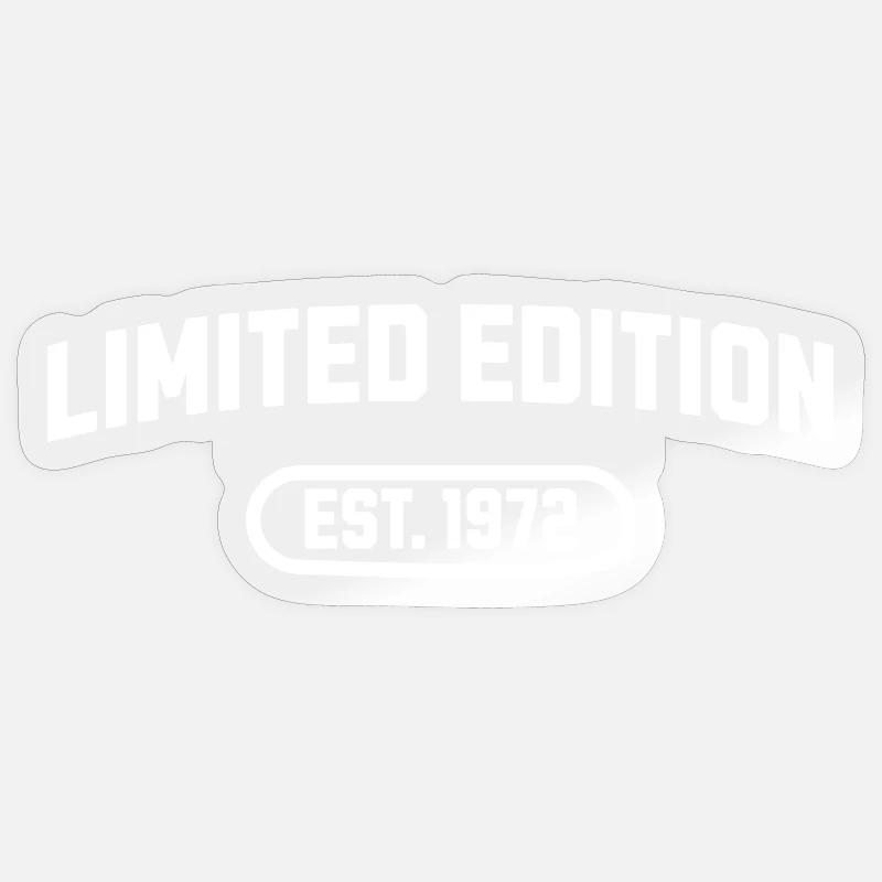 Édition limitée anniversaire 1972 - Sticker taille S (10 x 10 cm) - brillant transparent