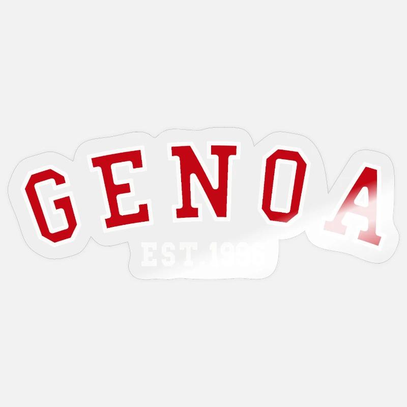 Genoa Est. 1996 - Sticker size S (10 x 10 cm) - transparent glossy