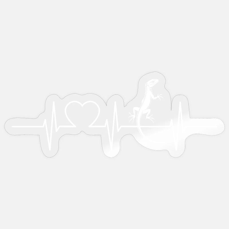 Eidechsen Eidechse - Sticker Größe S (10 x 10 cm) - Transparent glänzend