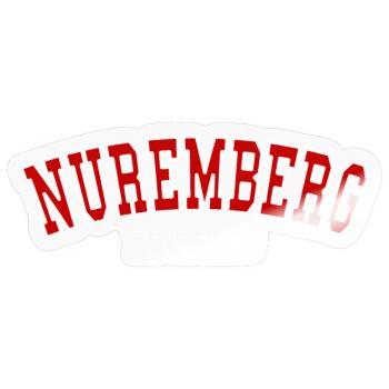 Nuremberg fondée en 2006 - Sticker taille S (10 x 10 cm) - brillant transparent - Devant