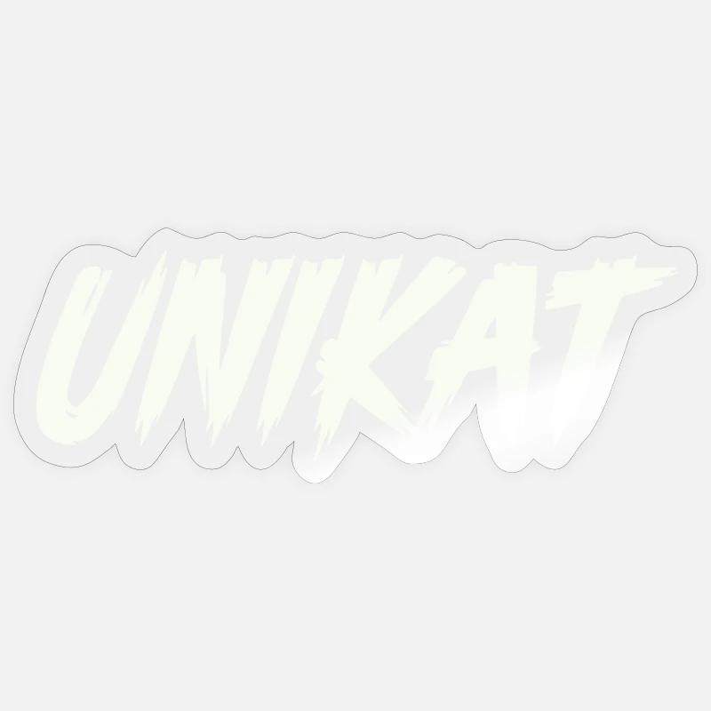 Unique - Sticker size S (10 x 10 cm) - transparent glossy