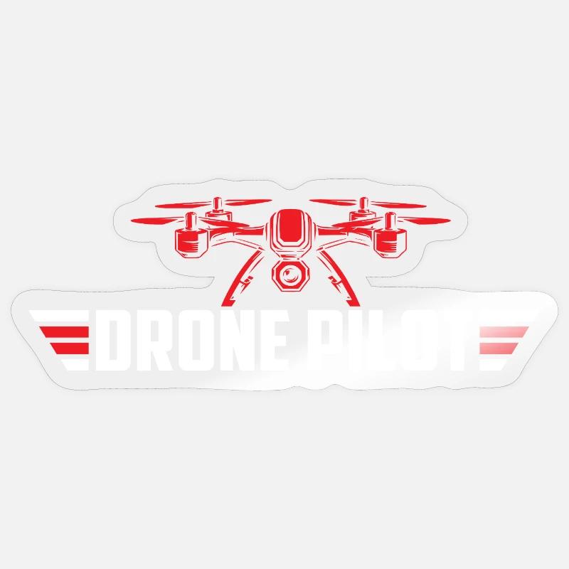 Drone Pilot FPV UAV Flight Enthusiast Sticker size S (10 x 10 cm)