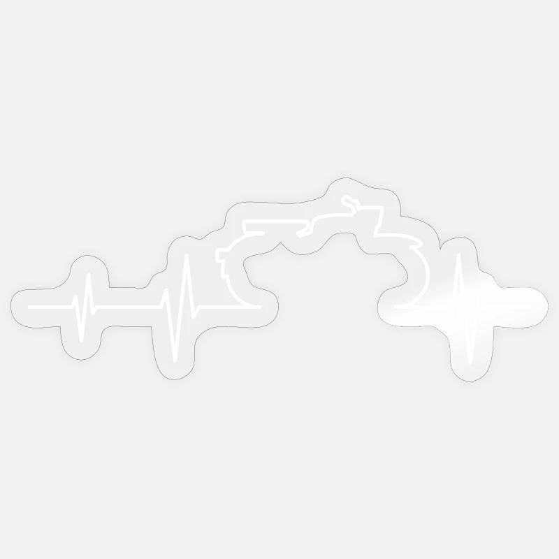 Simson Sparrowhawk Hawk ECG - Sticker size S (10 x 10 cm) - transparent glossy