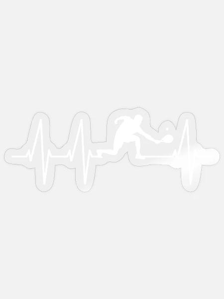 Padel Zubehör - Sticker Größe S (10 x 10 cm) - Transparent glänzend