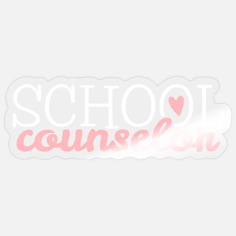 Schulberater Berufsberater - Sticker Größe S (10 x 10 cm) - Transparent glänzend