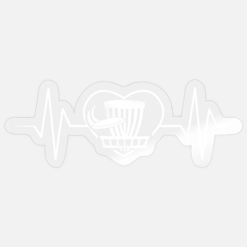 Disc Golf - Sticker Größe S (10 x 10 cm) - Transparent glänzend