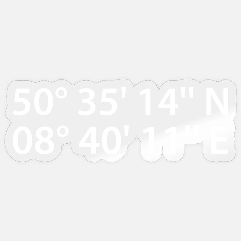 Casting Coordinates Sticker size S (10 x 10 cm)