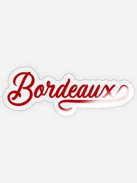 Jahrgang Bordeaux - Sticker Größe S (10 x 10 cm) - Transparent glänzend