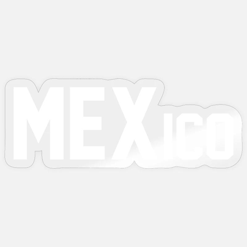 Mexique - Sticker taille S (10 x 10 cm) - brillant transparent