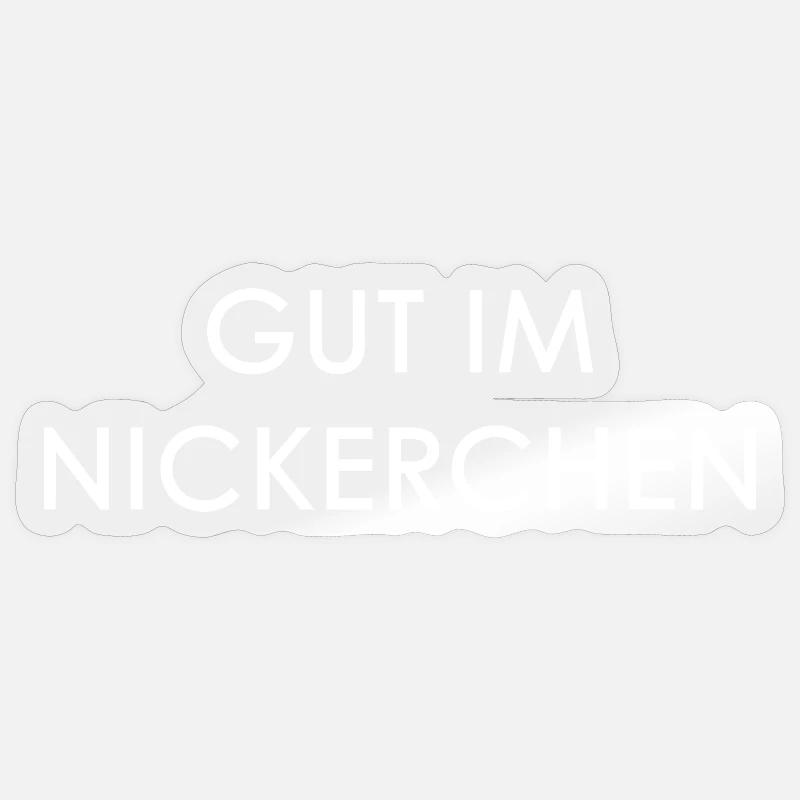 Gut im Nickerchen - Sticker Größe S (10 x 10 cm) - Transparent glänzend