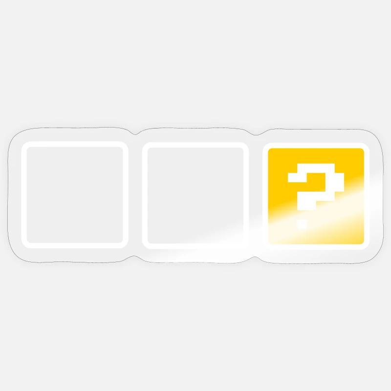 empty box - Sticker size S (10 x 10 cm) - transparent glossy