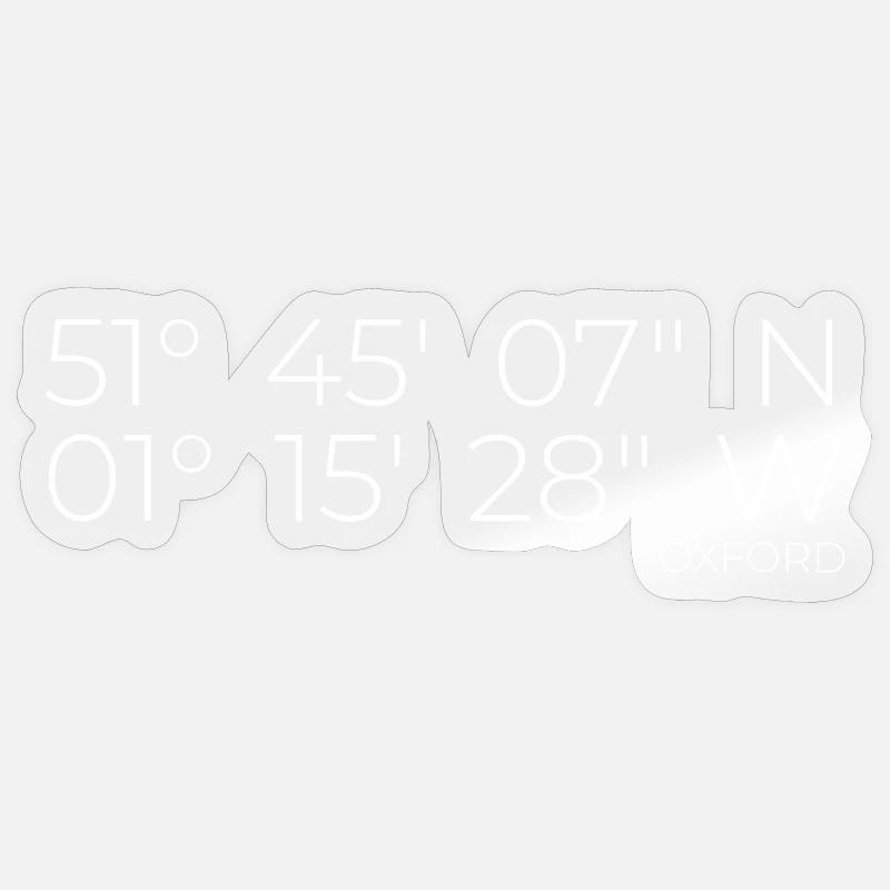 Coordinates Oxford England Sticker size S (10 x 10 cm)