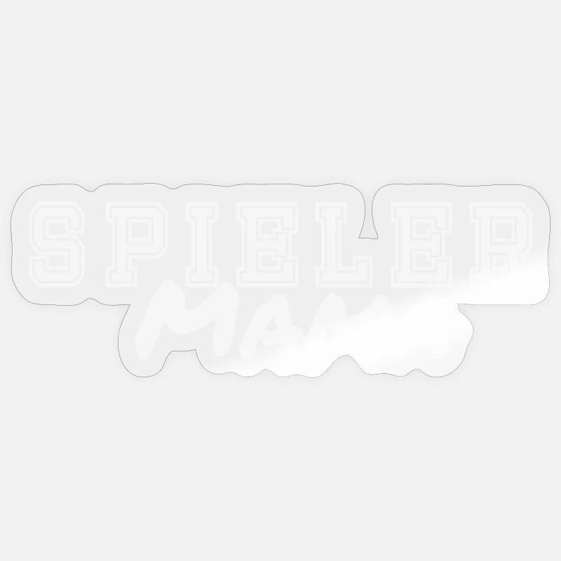 Spieler Mama - Sticker Größe S (10 x 10 cm) - Transparent glänzend