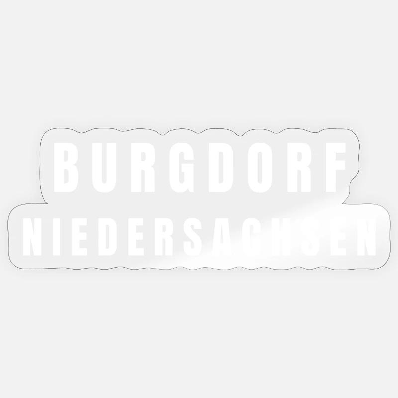 Berthoud, Basse-Saxe - Sticker taille S (10 x 10 cm) - brillant transparent
