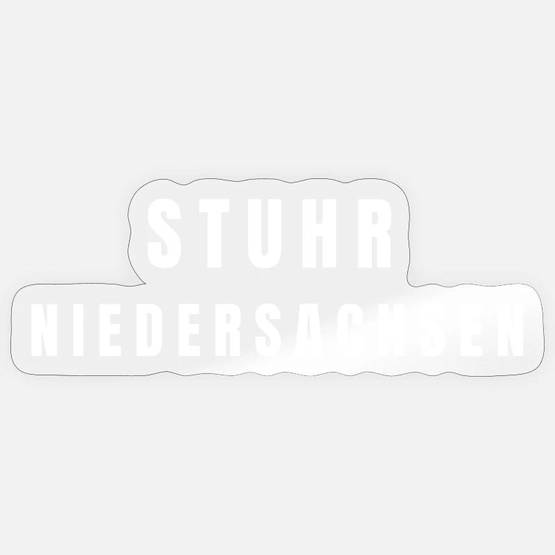 Stuhr, Lower Saxony - Sticker size S (10 x 10 cm) - transparent glossy