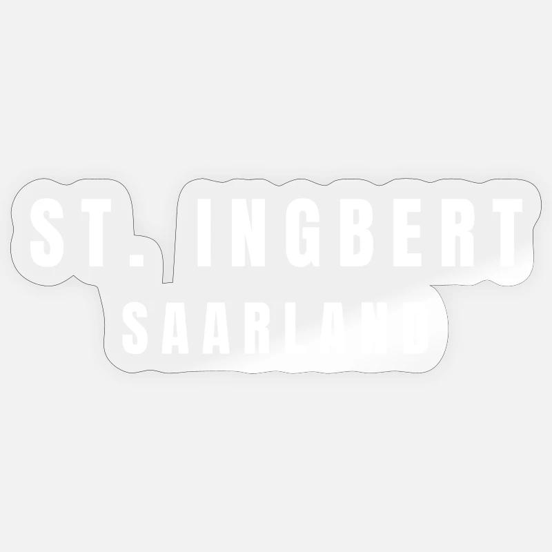 St. Ingbert Saarland - Sticker taille S (10 x 10 cm) - brillant transparent