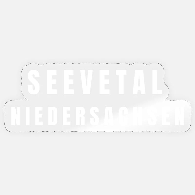 Seevetal Basse-Saxe - Sticker taille S (10 x 10 cm) - brillant transparent