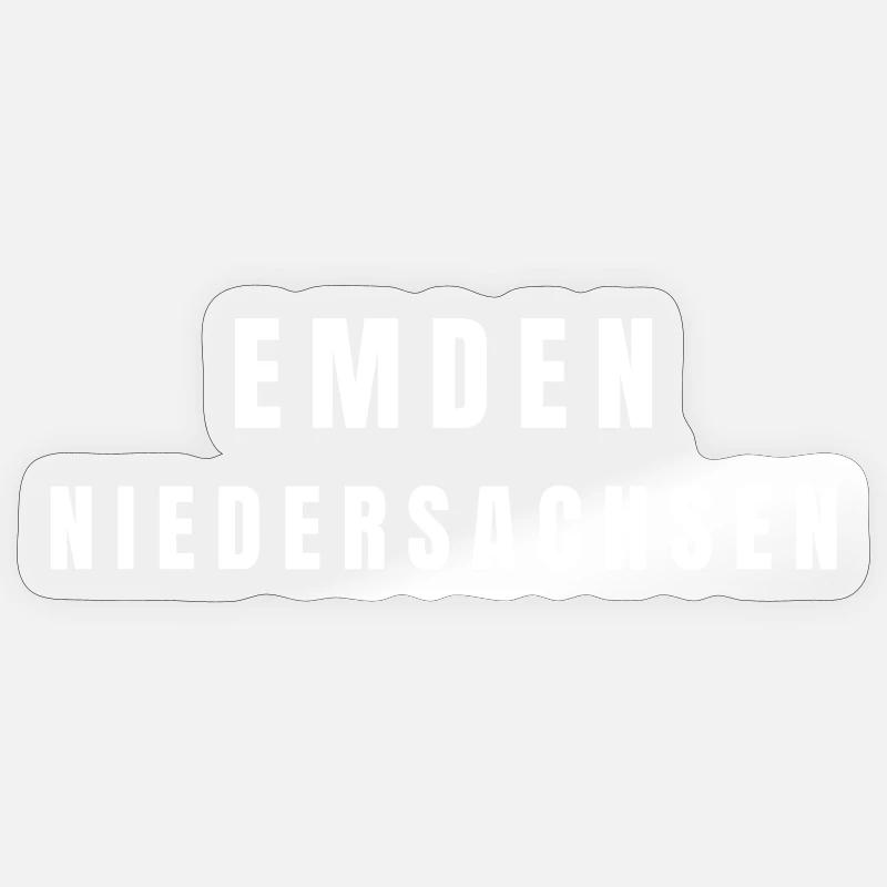 Emden, Basse-Saxe Sticker taille S (10 x 10 cm)