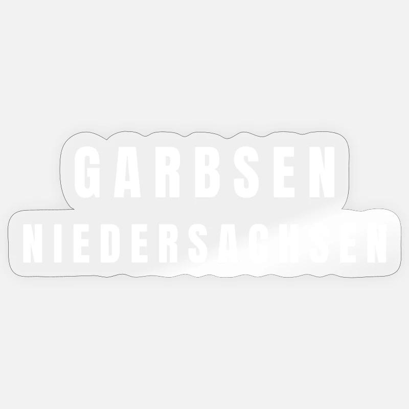 Garbsen, Basse-Saxe - Sticker taille S (10 x 10 cm) - brillant transparent