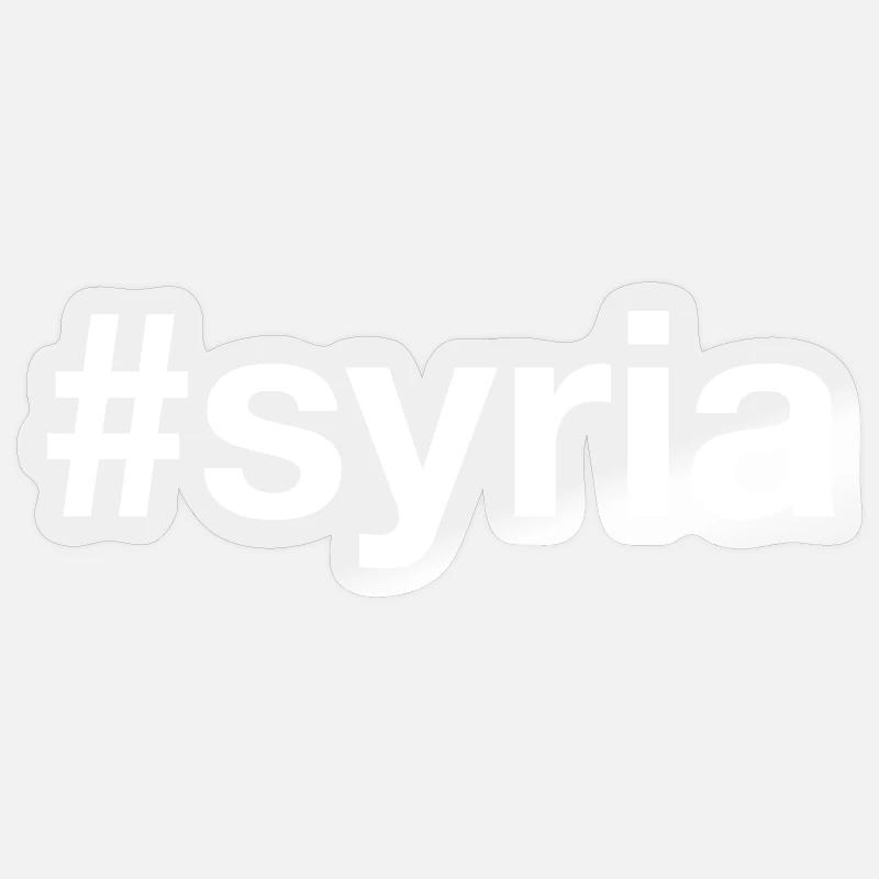 SYRIE Hashtag Syrien Sticker taille S (10 x 10 cm)
