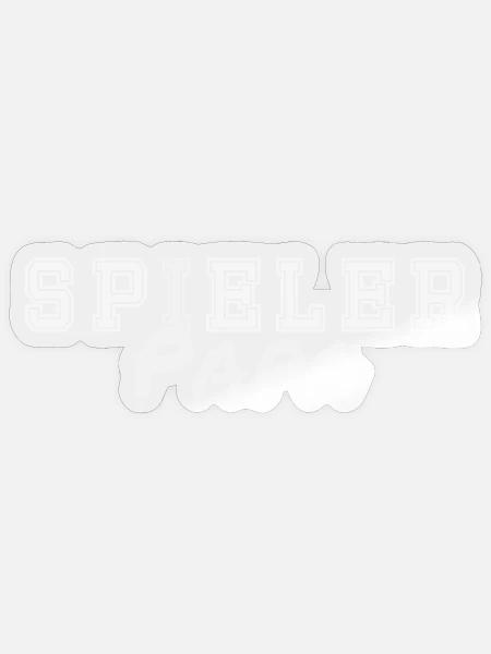Spieler Papa - Sticker Größe S (10 x 10 cm) - Transparent glänzend