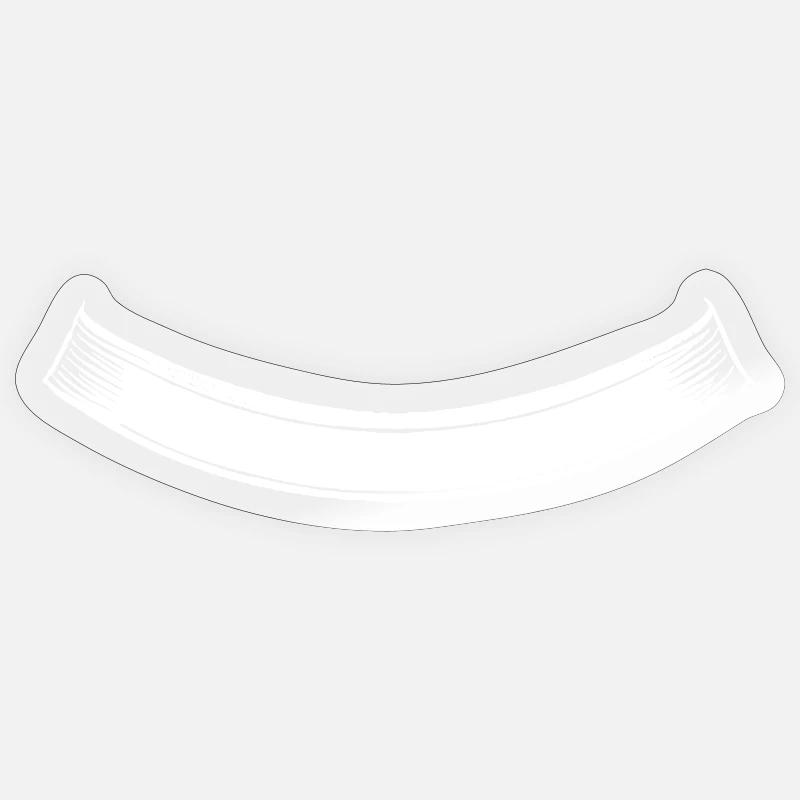 Ruban | Arc | Banderole Sheet Bottom Blanc Sticker taille S (10 x 10 cm)