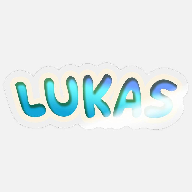 Gift for Lukas Sticker size S (10 x 10 cm)
