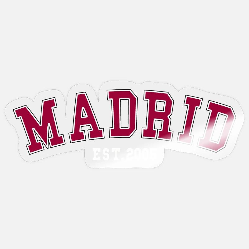 Madrid_Est_2005 - Sticker taille S (10 x 10 cm) - brillant transparent