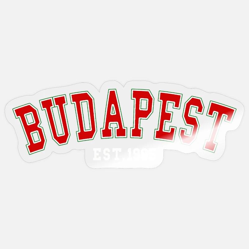 Budapest_Est_1985 - Sticker Größe S (10 x 10 cm) - Transparent glänzend
