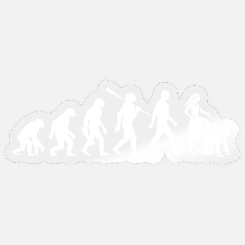 JGA Junggesellenabschied - Evolution Bachelor Sticker Größe S (10 x 10 cm)