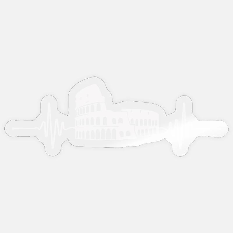 Colosseum - Sticker size S (10 x 10 cm) - transparent glossy